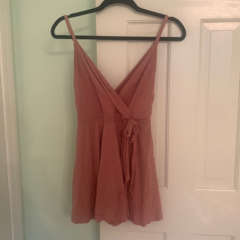 Kimchi Blue romper that looks like a mini dress super soft adjustable size M